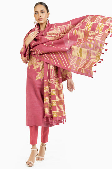 Alkaram FW-26-22-Pink Winter Collection 2022 Online Shopping